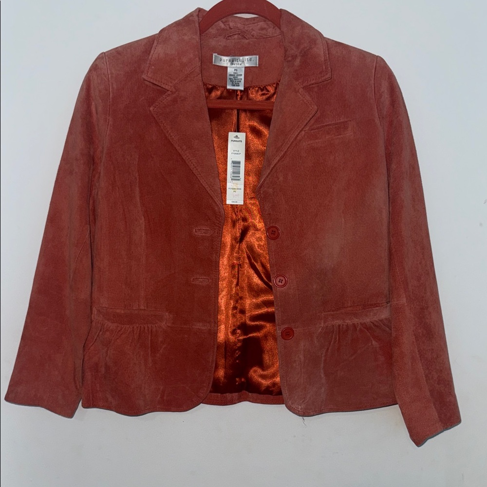 NWT LTD Pursuits Ltd Petite Leather Jacket
